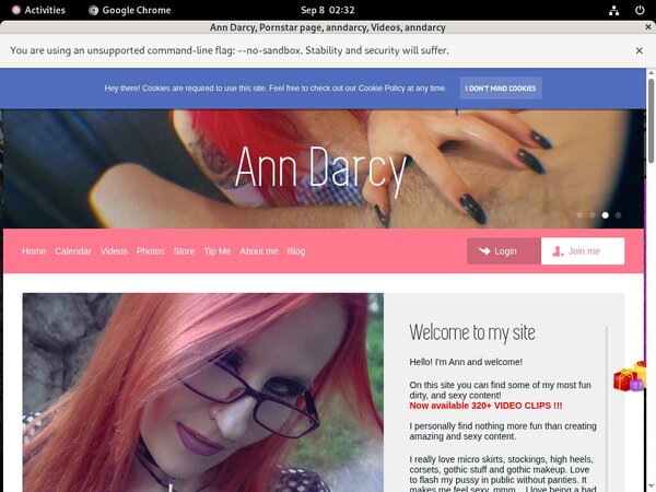 Ann Darcy Websites