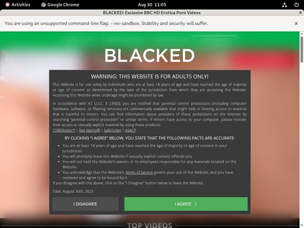 Blacked.com Billing Form