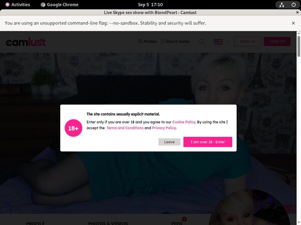 Camlust.com Free Account