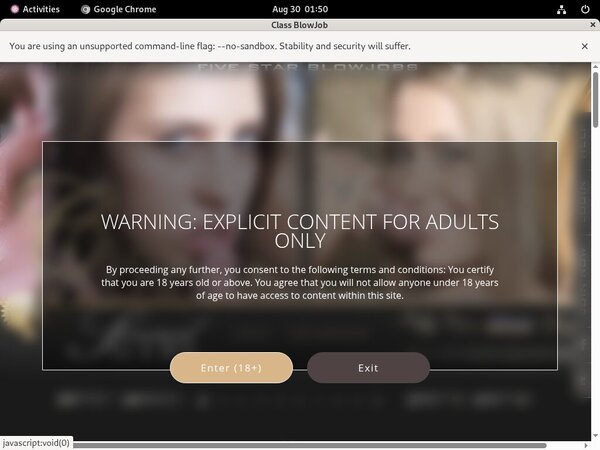 Class Blowjob Logon