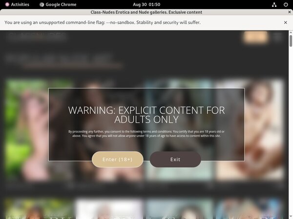Class-nudes.com With European Credit Card