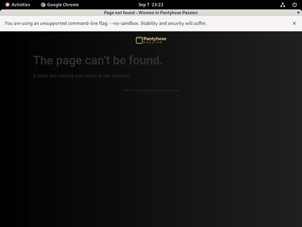 Free Working Pantyhose Passion Accounts