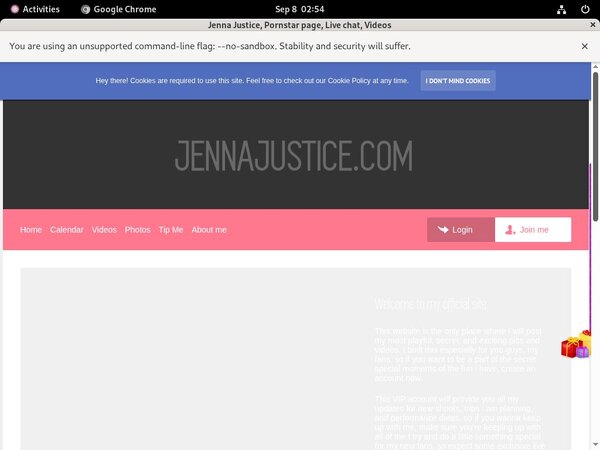 Jennajustice.modelcentro.com Sign Up