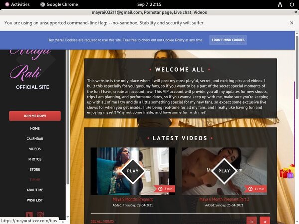 Mayaratixxx.com Password Account