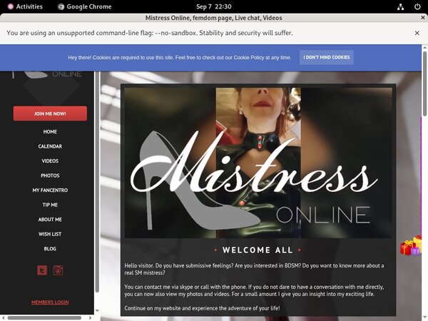 Mistressonline.eu Discounted Deal