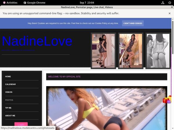 Nadinelove.modelcentro.com Hack Account
