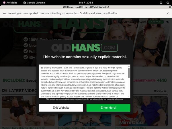 Oldhans With Online Check