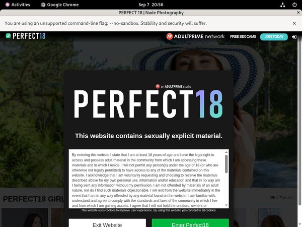 Perfect18.com Password