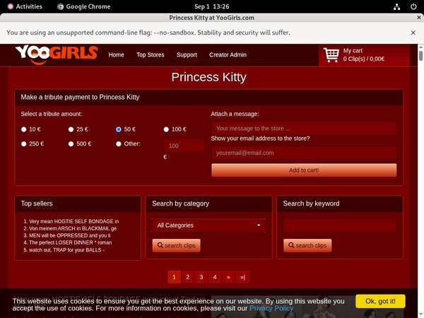 PrincessKitty With Mastercard