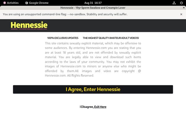 Promo Hennessie Free Trial