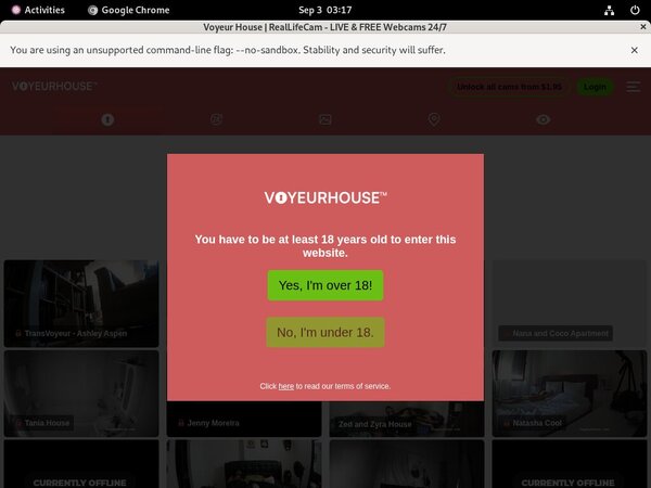 Sign Up For Voyeurhouse