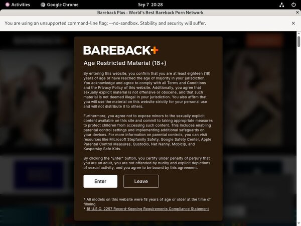 Sign Up To Bareback Plus