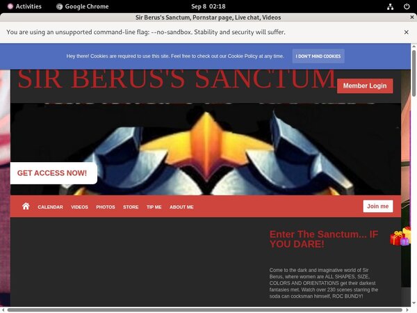 Sir Berus's Sanctum Get Membership