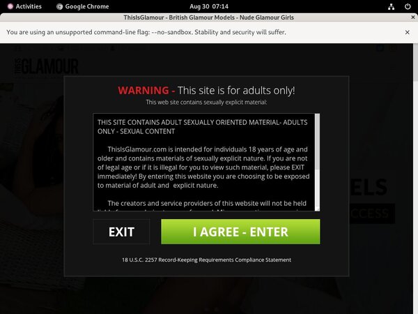 This Is Glamour Register Form