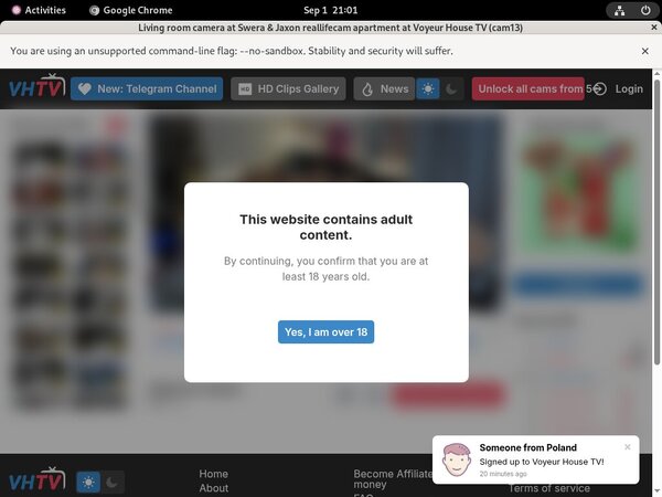 Voyeur House TV Paysite Passwords
