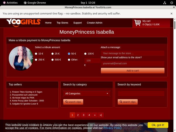 Watch Moneyprincess Isabell