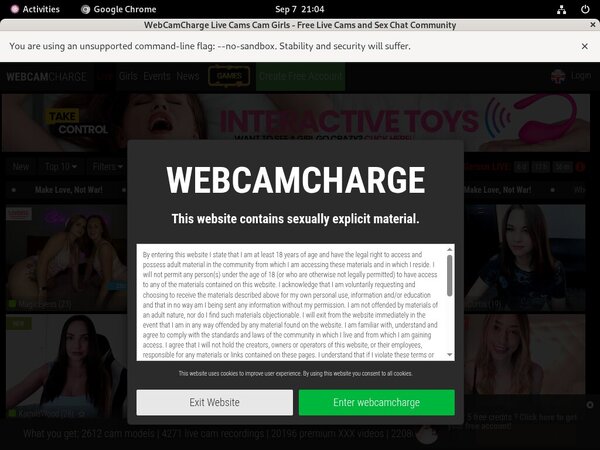 Webcam Charge Wife