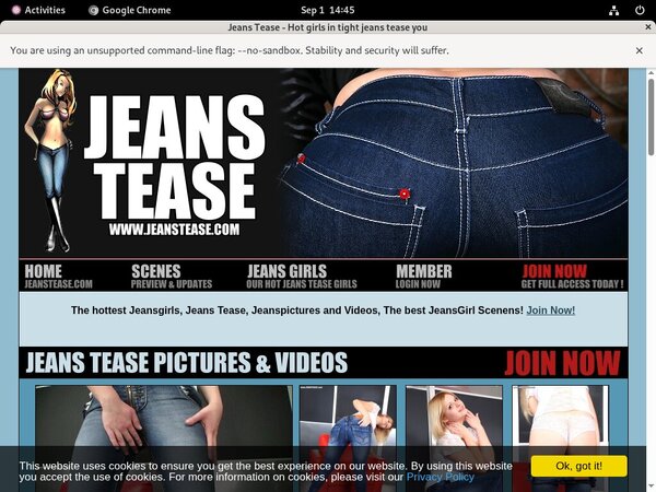 Jeans Tease Pornstars