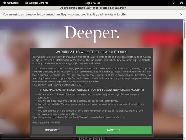 Deeper.com Fresh Passwords